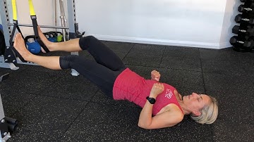 TRX alternating hamstring curls