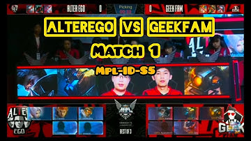 GEEK FAM VS ALTER EGO | GAME 3 MATCH 1 | Week 1 Day 2 | MPL ID S5 | MOBILE LEGENDS BANG BANG