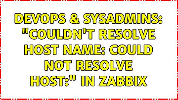 DevOps & SysAdmins: "Couldn