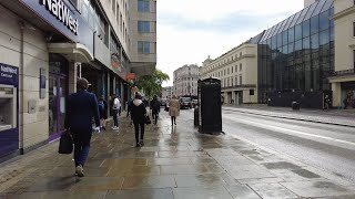London Walk on Fleet Street and Strand in the Rain | 4K | July 2021