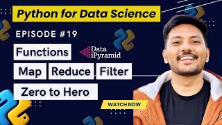 #19 || Map reduce filter in python || Inbuilt vs User Defined Functions in Python