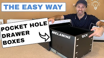 DIY Cabinet Drawer Boxes Using Pocket Holes | Cabinet Drawer Boxes to suit Slide Runners