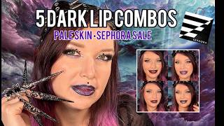 5 Dark Lip Combos for Pale Skin — Sephora Sale Edition Gothic Makeup