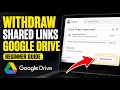 How to withdraw from Google Drive video export shared links - Beginner Guide