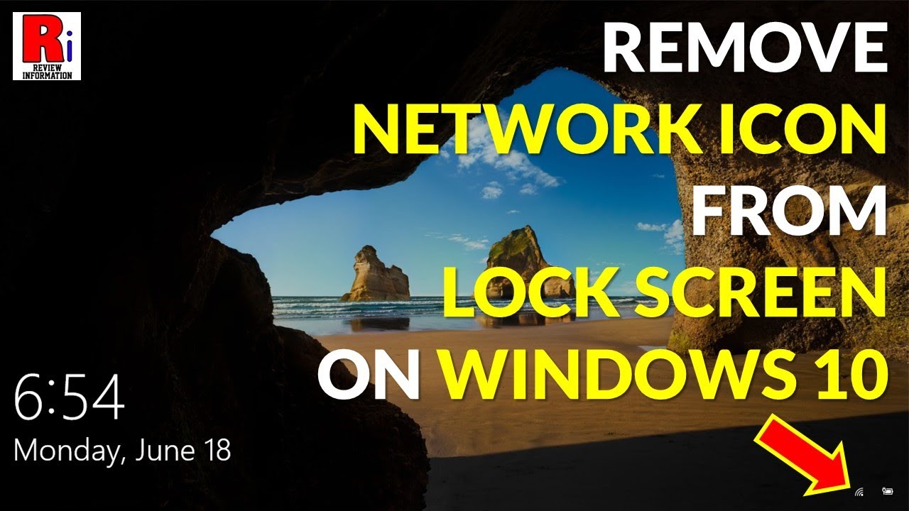 How To Remove Network Icon From Lock Screen On Windows 10 YouTube
