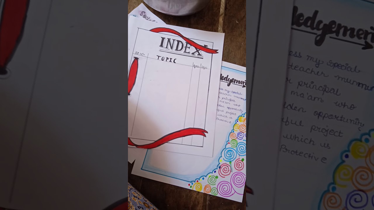 How To Decorate The Project Cover And Internal Pages ICSE Class 10th How To Decorate The Project Cover And Internal Pages ICSE Class 10th
