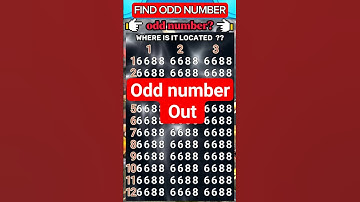 Can you find the odd one out | Fun Math Quiz #azlogic #oddoneout