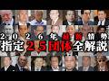 指定【全２５団体】歴史解説＆最新情勢