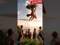 हनुमान जी का चमत्कार | संजीवनी पर्वत लाकर बचाया लक्ष्मण जी का जीवन 🙏 #Ramayan #laddulootera #shorts