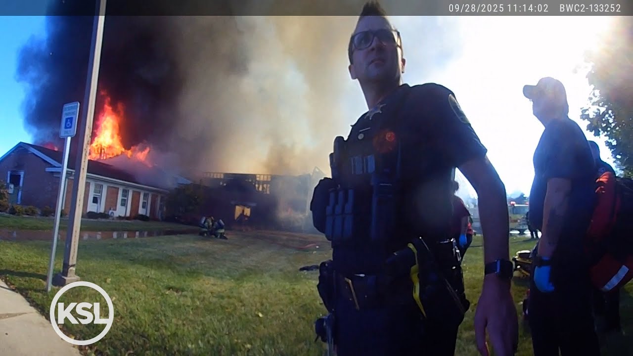 НАтельная камера: Полиция Мичигана спешит на помощь прихожанам церкви в Гранд-Бланке во время стр...