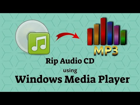 How to rip Audio CD to MP3 using Windows Media Player Tutorial