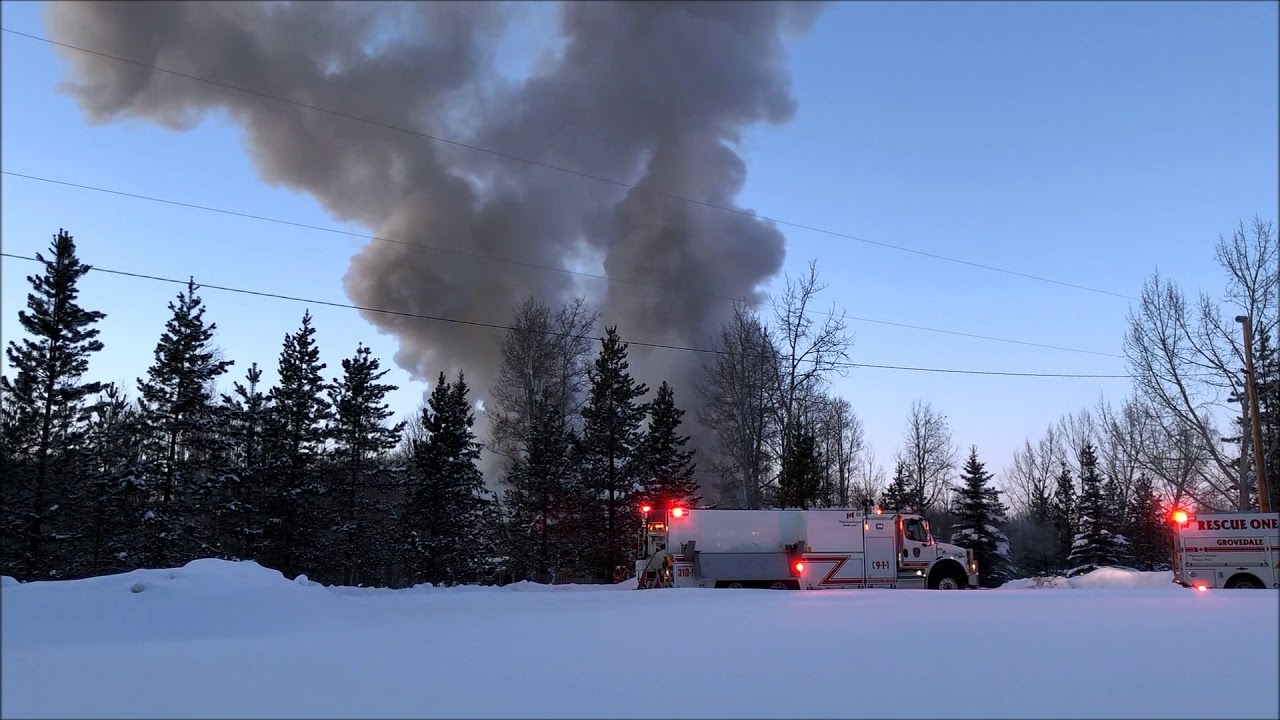 Structure Fire East Grove Estates Grovedale, AB YouTube