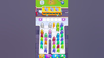 Bus Jam Level 48 Part 1 🌿 | Ivy + Cloak Puzzle Begins! | #shorts #busjam  #buddhugaming