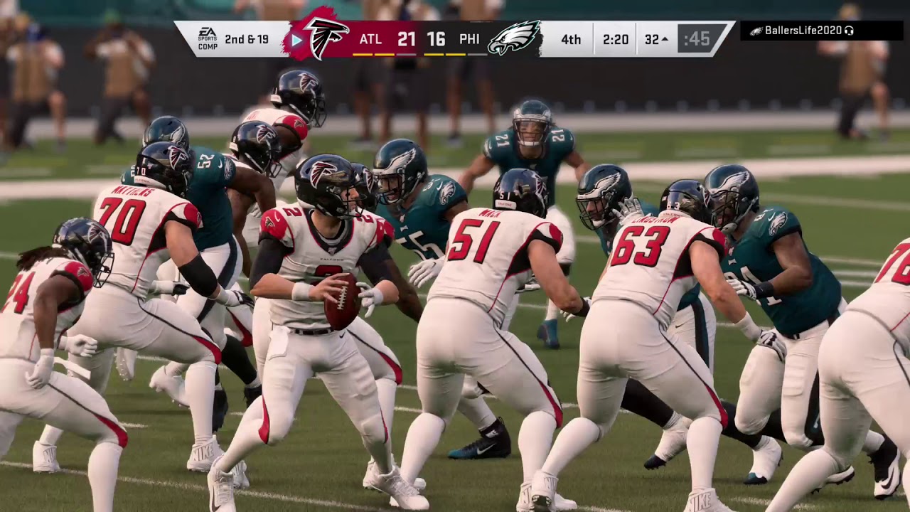 Madden20 highlights w/falcons attacking that 34 0 blitz YouTube