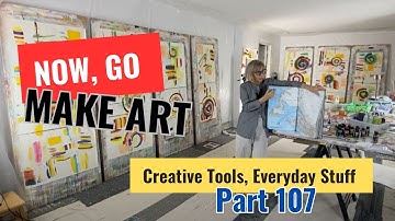 Making Art on a Budget - Creative Tools, Found Materials & Everyday Inspiration - Studio visit 107