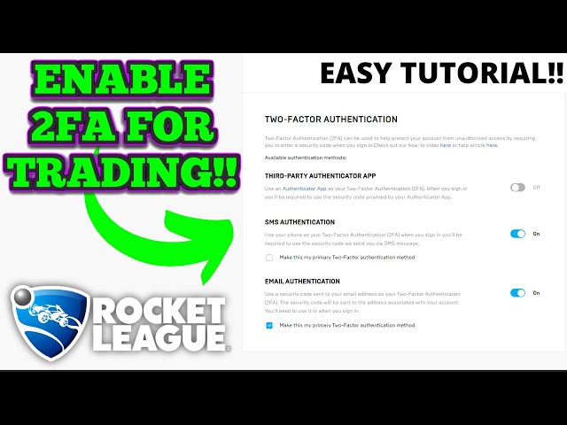 Rocket League 2FA - How to Activate It and Enhance Your Gaming Security