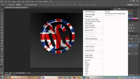 Adding Flags to Logos - Tutorial - Photoshop