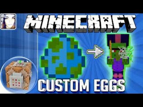 Minecraft PE: How to make custom spawn eggs using command 