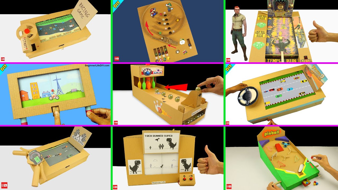 10 Amazing Cardboard Games Compilation