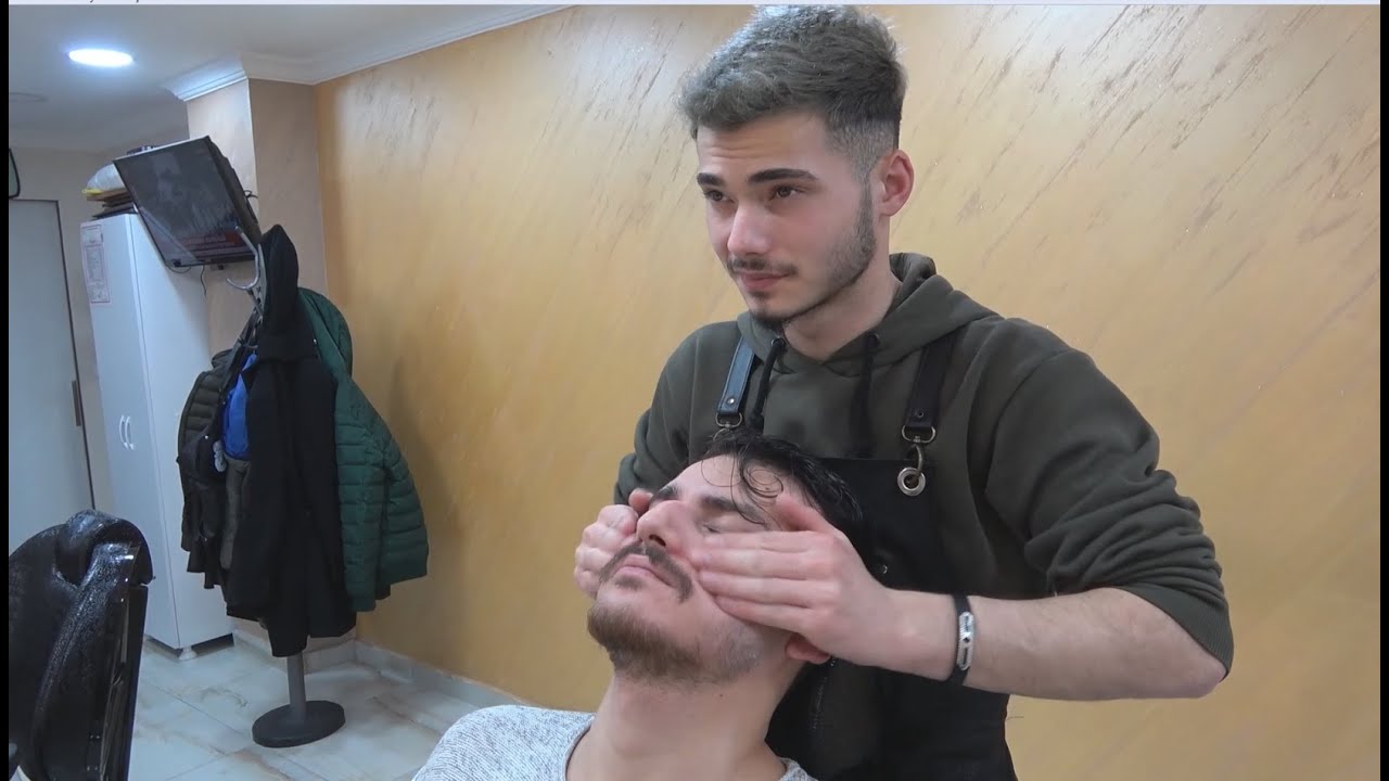 ASMR Turkish Barber Face,Head and Body Massage (Crazy Barber Tunahan