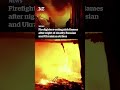 Firefighters extinguish flames after night of deadly Russian and Ukrainian strikes | Khaleej Times