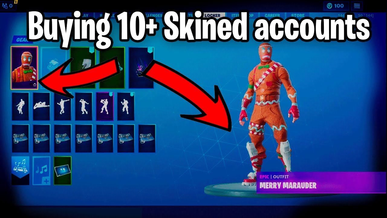 Buying 10+ SKIN Fortnite Accounts... YouTube