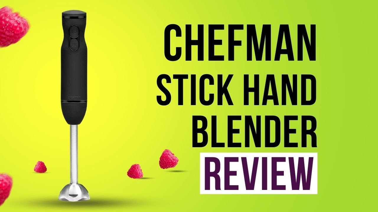 Chefman Cordless Portable Immersion Blender With One-Touch Speed Control