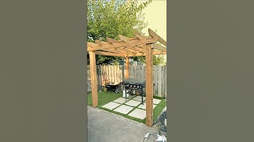 An easy pergola build anyone can do (part1) #diy #pergola #build #backyardbuilds #home #gazebos