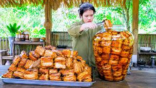 How to Make Vietnamese Cured Meat in Fish Sauce - Traditional Black Pork Preservation