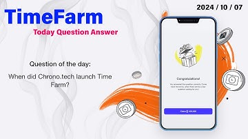 When did Chrono.tech launch Time Farm?