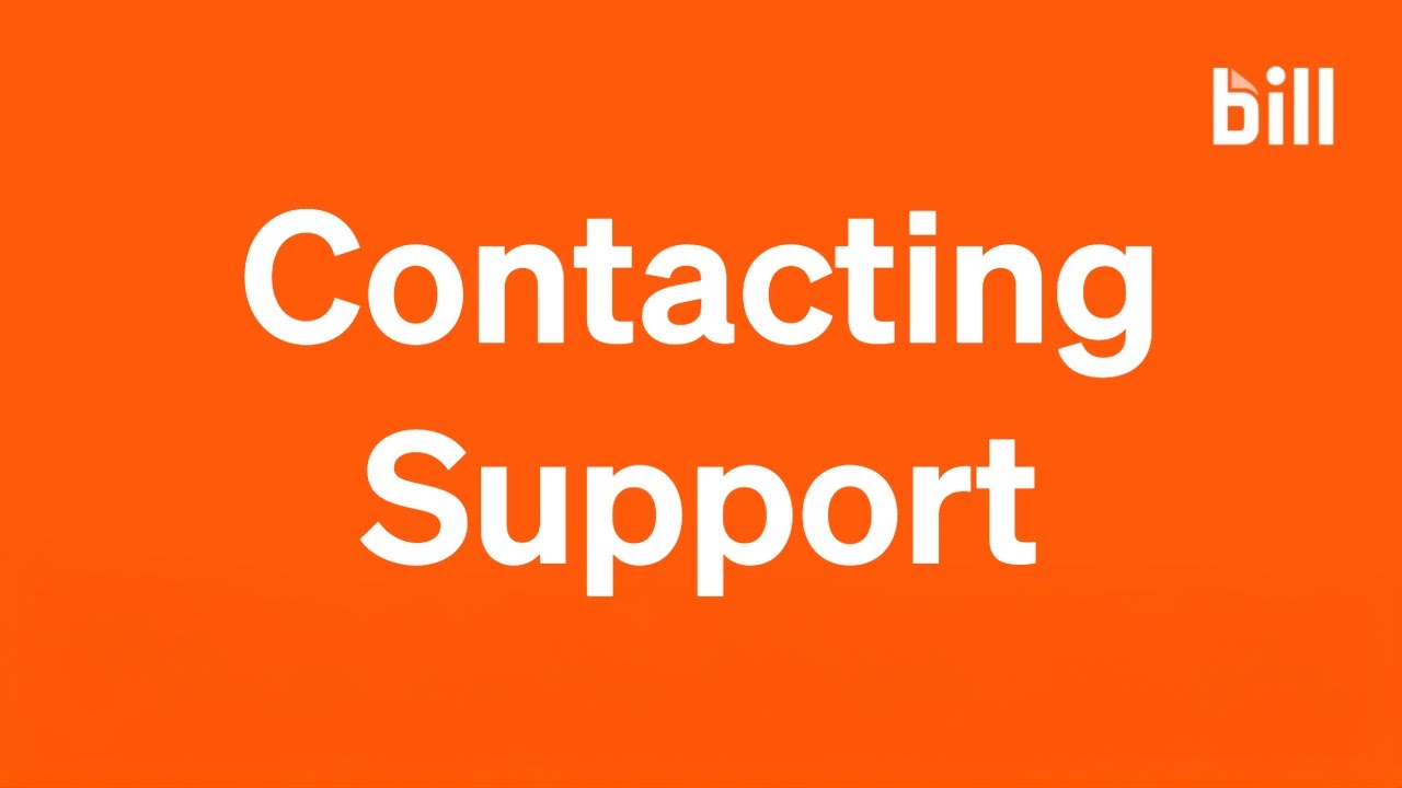 Support Bill Opening a Support Ticket | BILL - YouTube