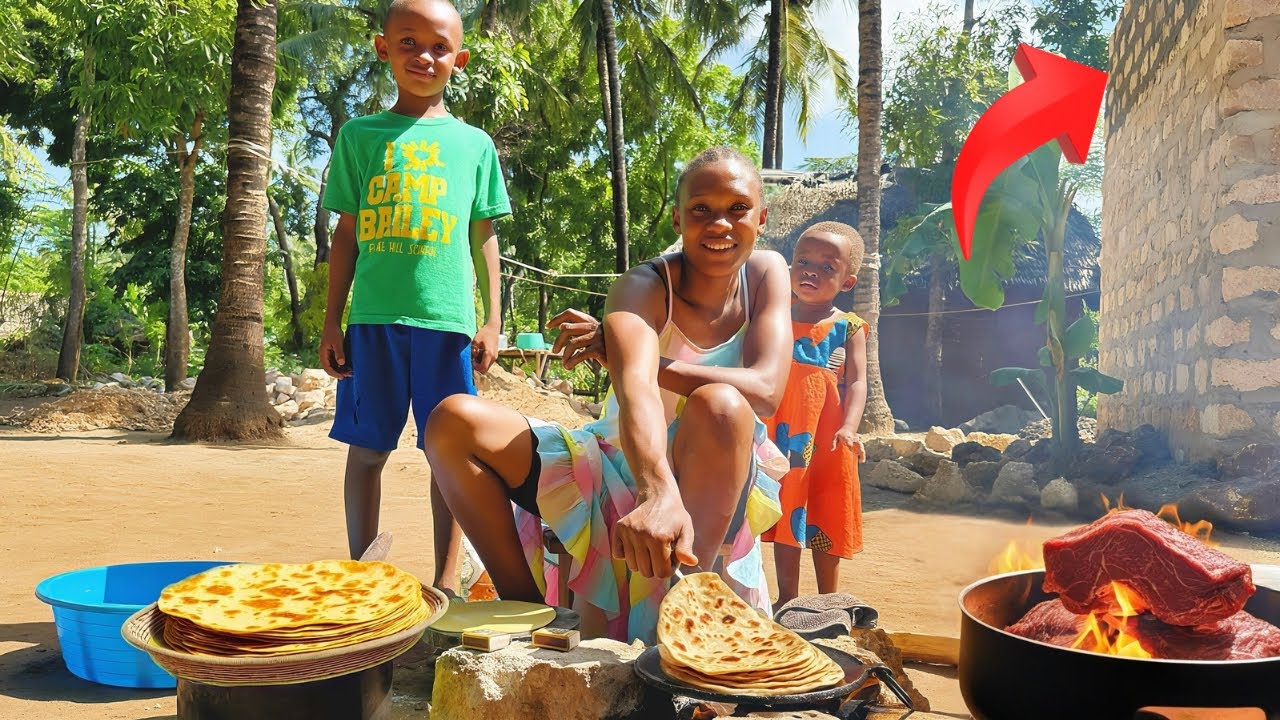 Unbelievable Dream Home Progress Africa🧱  Walling Done😇!  Soft Layered Chapati & Rich Beef Curry 🍛🔥 