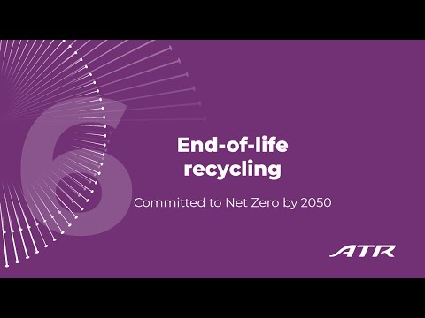 End-of-life recycling - Committed to Net Zero by 2050
