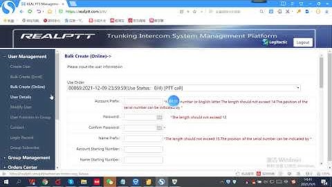 How to create group and users in the web company platform