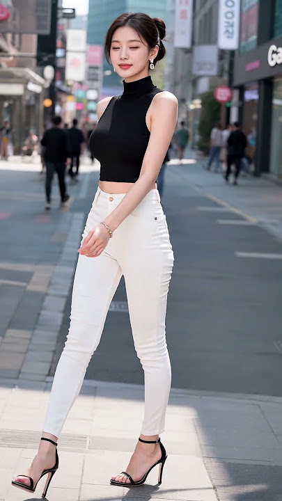 Timeless Korean Model Vibe – Lovely Moment in Garosu-gil, Seoul #fashion #style #aigirl