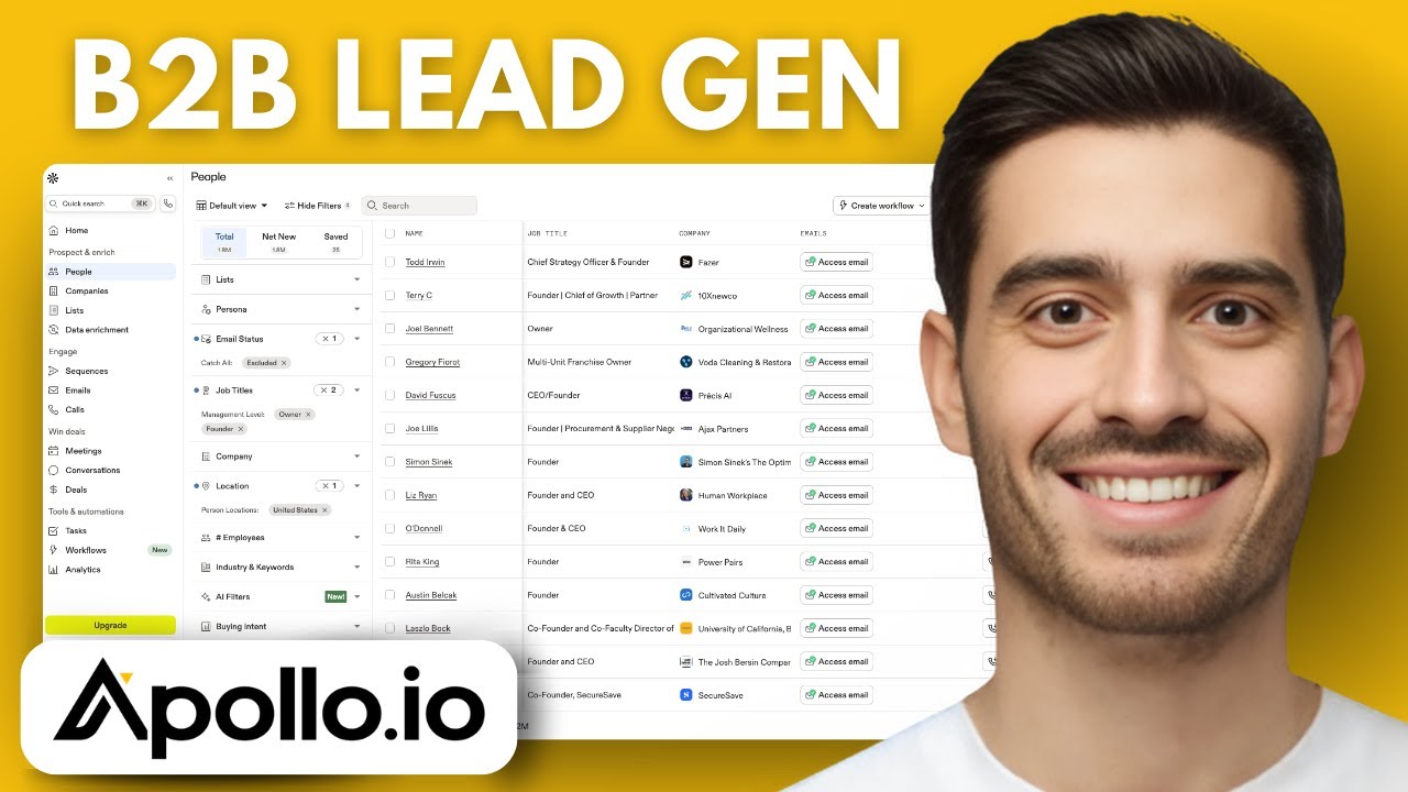 How To Use Apollo.io For B2B Lead Generation - Step by Step - YouTube