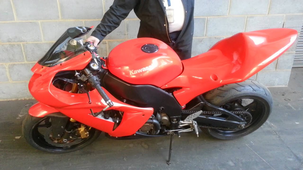 ZX10R track bike start up YouTube