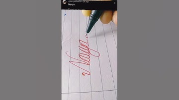 Navya in cursive, comments your name #trending #viral #reel #video #youtube #shorts