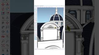 SketchUp tips ✨Architectural elegance in the details! This intricate archway design in SketchUp #arc