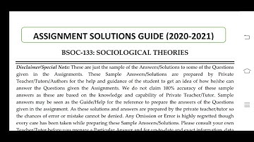 BSOC 133 Ignou Solved Assignment 2020-21