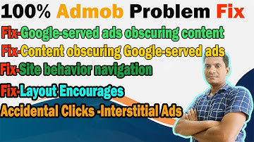 How to Fix -Goole Admob  Policy violation error | Site behavior navigation | Fix Google served ads