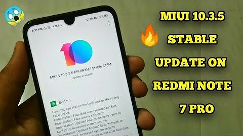 Redmi Note 7 Pro New Update Available MIUI 10.3.5  Stable Update | New Features & Fix Bugs
