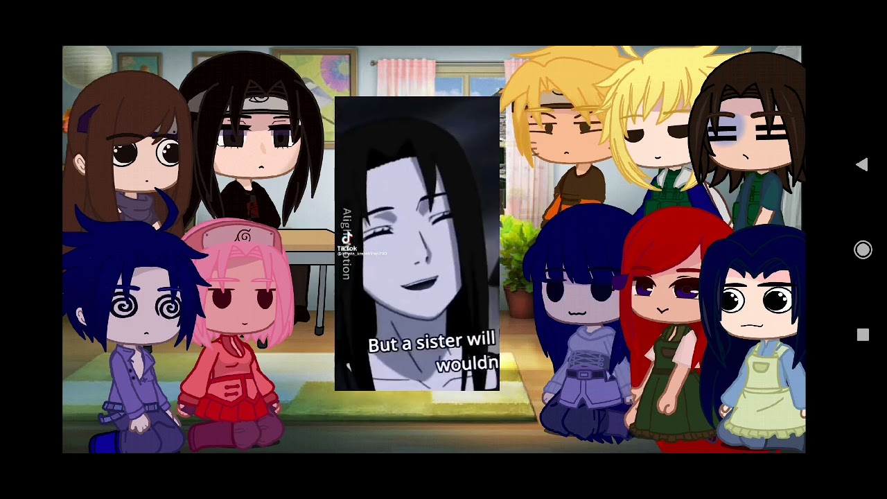 Реакция семьи Наруто и Саске плюс Хината , Сакура и Изуми жи ши пиши с буквой И" Я просто не заметил