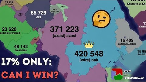 Can I win with 17% ATTACKS? | Territorial IO one-vs-one