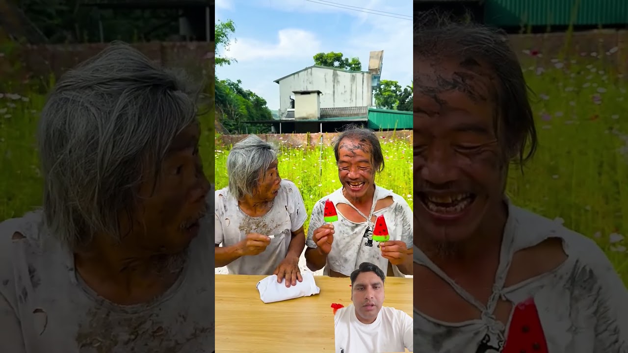 prnak with Old Man t tooth brush!! 