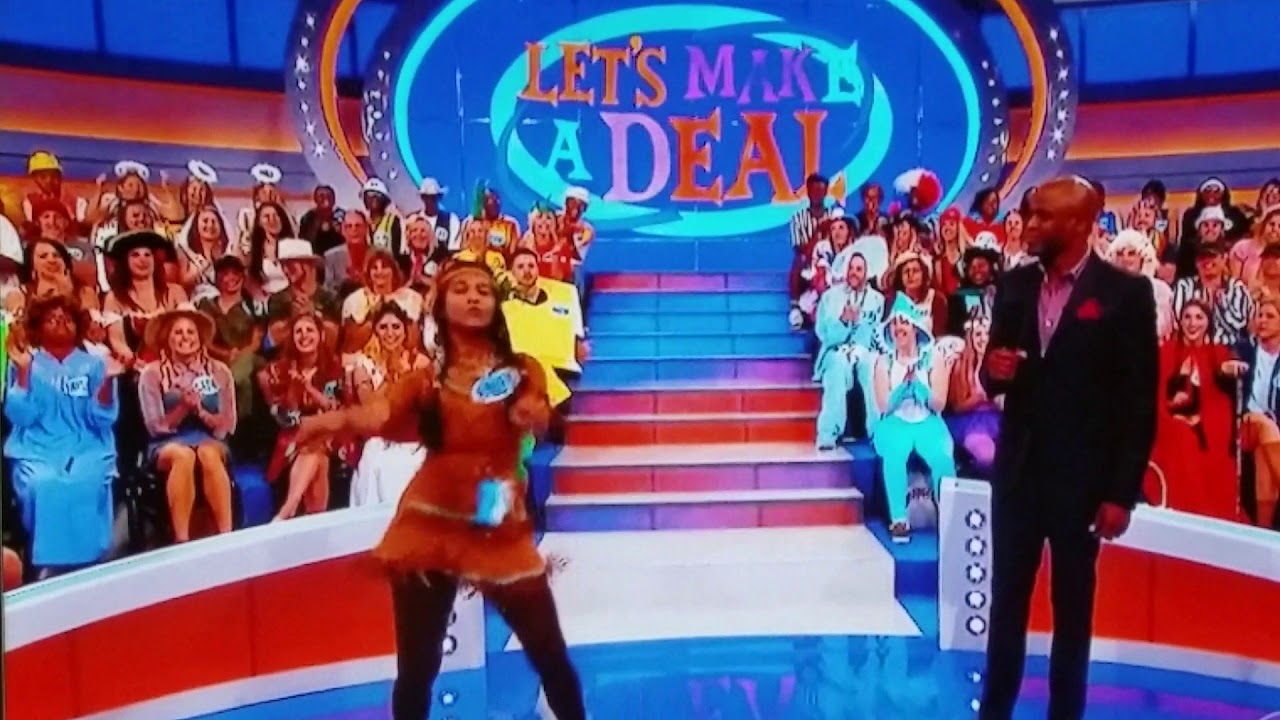Contestant doing Bollywood dancing on Let's Make a Deal Nov 3, 2017