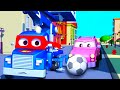 คาร์ล ซุปเปอร์ทรัค ⍟  ลูกฟุตบอล  🚚 คาร์ซิตี้ - การ์ตูนรถบรรทุกสำหรับเด็ก Cartoons for Kids