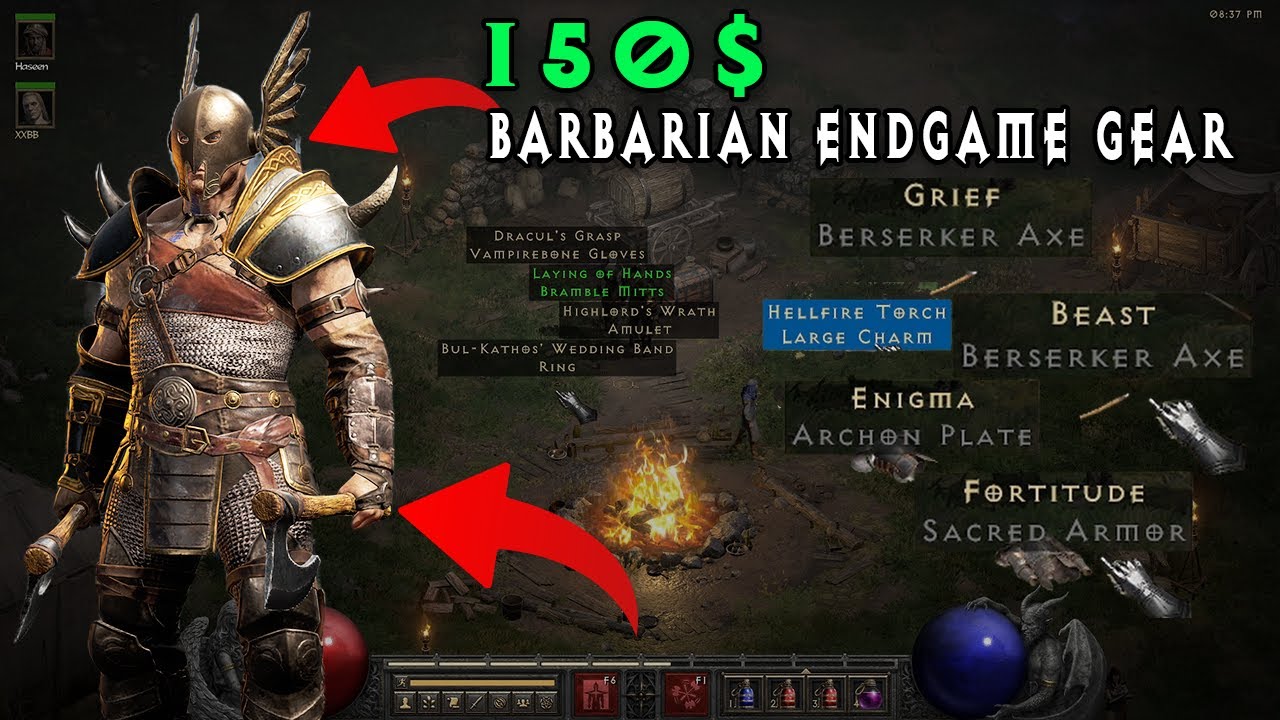 I Bought ALL Endgame Barbarian Gear for $150 in Diablo 2 Resurrected
