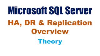 SQL Server HA Technologies Overview (Theory)