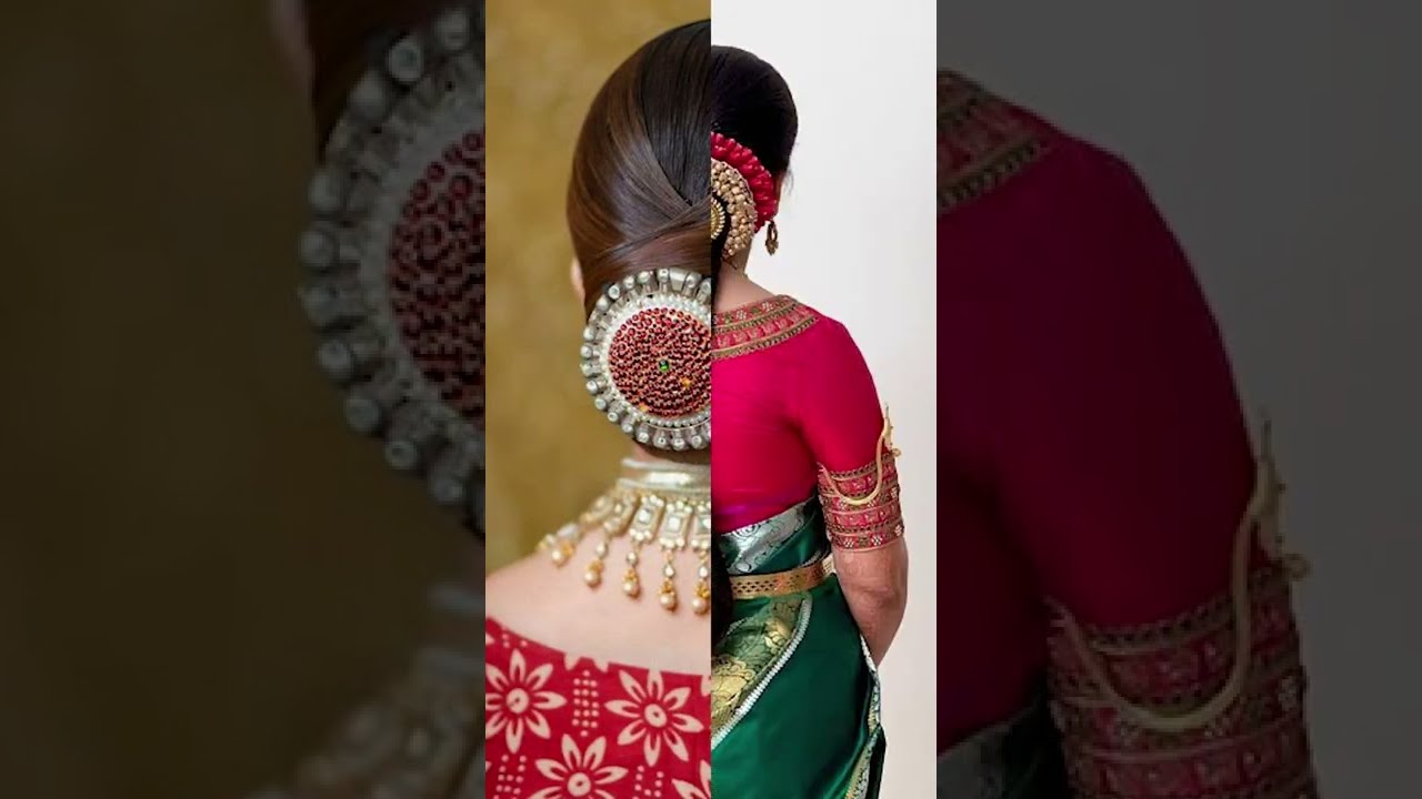 LATEST INDIAN WEDDING SILK SAREE,JEWELLERY,WEDDING HAIR STYLE: LATEST SOUTH  INDIAN ACTRESS RECEPTION HAIR STYLE